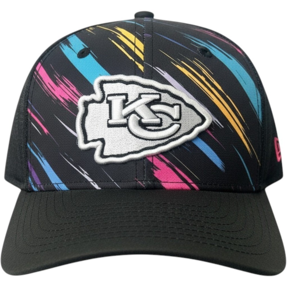 New Era Kansas City Chiefs 9SEVENTY Crucial Catch Intercept Cancer Snapback Hat